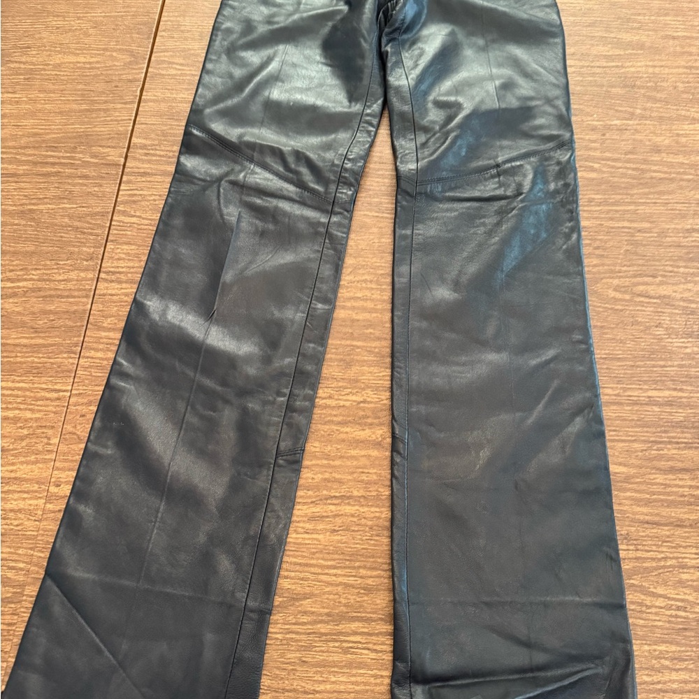 Black Straight Leg Women's Pants